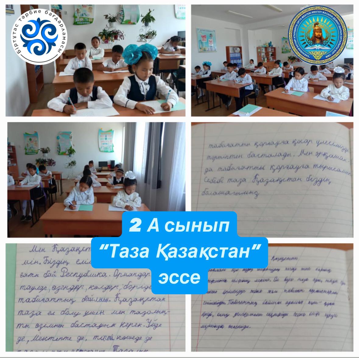 “Таза Қазақстан” тақырыптық бағытында эссе