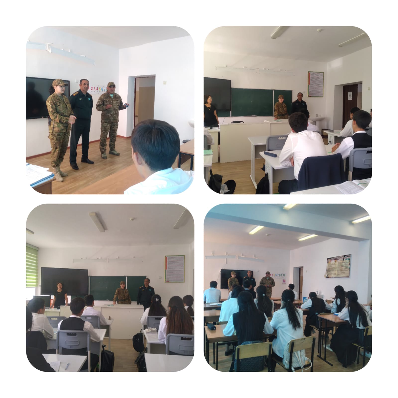 Әскери қызметкерлермен кездесу